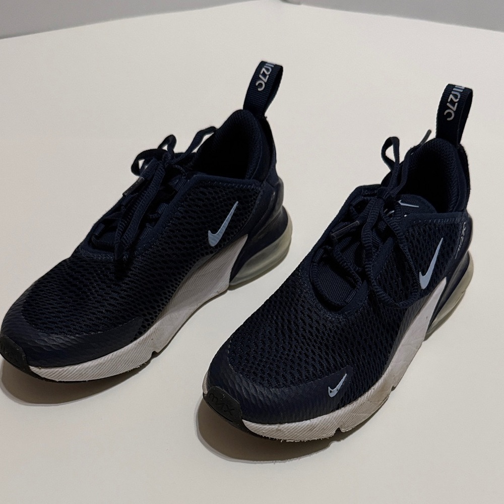 Nike 360 Air Max Kids Sneakers - Navy and White